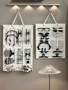 1pc Jewelry Storage Organizer Bag, Wall Mount Hanging Jewelry Display Rack - Multicolor - View 5