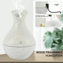 Electric Air Diffuser Aroma Oil Humidifier Night Light LED Up Home Relax Defuser - White - View 1