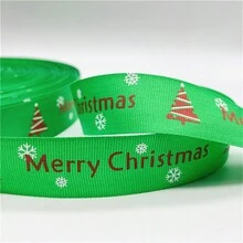 1pc 2yards 25mm Ruy băng trang trí Giáng sinh in Ruy băng Polyester Giáng sinh cho thiết kế thủ công - Chọn màu sắc - Xem 13