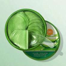 60片/30對蘆薈眼膜貼,抗衰老保濕膠原蛋白透明質酸眼貼,去除皺紋黑眼圈