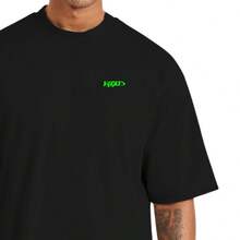 Streetwear Cotton T-Shirt With Oversized Fit, Ideal For Sports And Gym Art Julio - màu đen - Xem 3