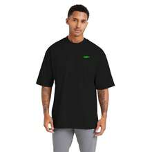 Streetwear Cotton T-Shirt With Oversized Fit, Ideal For Sports And Gym Art Julio - màu đen - Xem 2