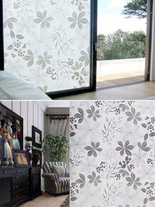 1Roll Self Adhesive Window Privacy Film , Sun Blocking Window Film Frosted Winodw Glass Covering Heat Control Window Tint 3D Insulation Window Glass Sticker For Home - Multicolor - View 8