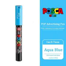 UNI PC-1M PC-3M Feutre Acrylique Marker Pen Poster Graffiti Marker Advertising Pen Waterproof Student Office Supplies Painting Art Pens Back To School