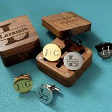 Custom Groomsman Cufflinks, Wedding Role Cufflinks, Personalised Engraved Cufflinks, Best Man Groomsman Gifts Cufflinks