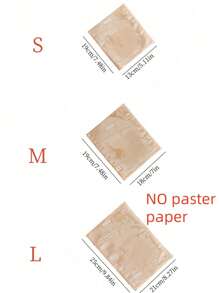 50 个牛皮纸面包袋（不含贴纸）用于烘焙早餐、吐司、三明治、菠萝包、汉堡包装 - 棕色 - 查看 2