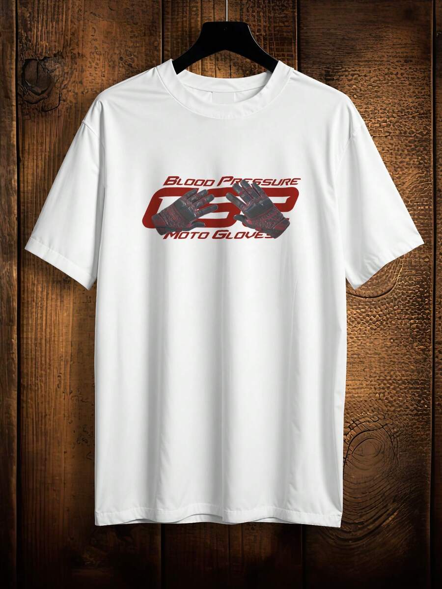 T-Shirt Shirt Skins Motorcycle Gloves Blood Pressure Game Gamer Ref 2129 VEST NERD - trắng - Xem 1