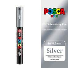 UNI PC-1M PC-3M Feutre Acrylique Marker Pen Poster Graffiti Marker Advertising Pen Waterproof Student Office Supplies Painting Art Pens Back To School