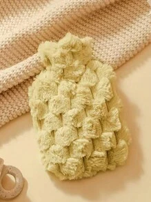 500/1000 毫升带盖毛绒热水袋，便携式橡胶热水袋，用于缓解疼痛、痛经、手脚 - 彩色 - 查看 9