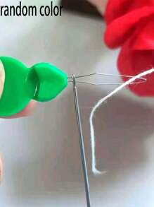 10 chiếc máy khâu gia đình xỏ kim nhanh dụng cụ xỏ kim hình quả bầu, màu sắc ngẫu nhiên - Nhiều màu - Xem 3