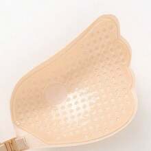 1pc Sexy Sticky Strapless Invisible Adhesive Bra Chest Pad, Nude Color, Breathable - Apricot - View 5