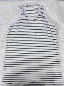 PREMIUM MEN'S AMERICAN RIBBED TANK TOP - 黑與白 - 查看 2