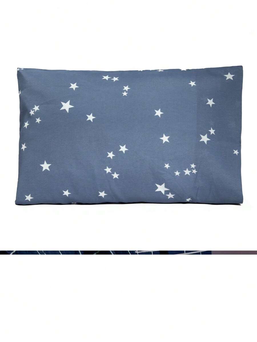 Essentialle Printed Cotton Envelope Pillowcase 01 Piece - 紫紅色 - 查看 1