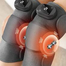 Heated Knee Massager With Heating Pad For Knee Pain Relief - Multicolor - View 3
