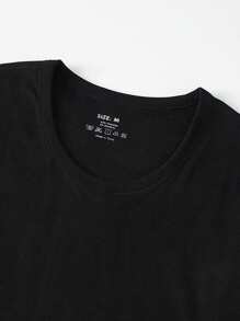 2pcs Men's Thermal Underwear Set, Fashion Casual Base Layer, Autumn/Winter - Black - View 3