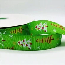 1pc 2yards 25mm Ruy băng trang trí Giáng sinh in Ruy băng Polyester Giáng sinh cho thiết kế thủ công - Chọn màu sắc - Xem 27