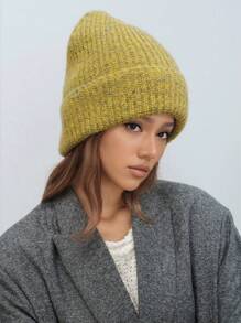 1 szt./zestaw: szalik i czapka dzianinowa w stylu vintage, w kolorowe gradienty, ciepły i wiatroszczelny, idealny na zewnątrz, do codziennych dojazdów, jesień/zima