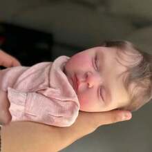 19 Inch 48 CM Reborn Doll Soft Body Peaches Doll With 3D Skin Multiple Layers Painting With Hand Rooted Hair Feeding Bottle And Pacifier - Multicolor - View 4