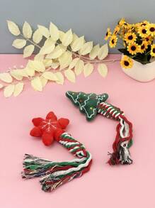 Serie navideña Regalos para amantes de gatos/perros y suministros para mascotas de mamá de perro/gato. Muñeco de peluche masticable con diseño de cachorro de dibujos animados, duradero y resistente para mordisquear, para uso exclusivo de amantes de gatos/perros y mamás de perros/gatos.