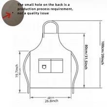 1 pieza/2 piezas/3 piezas/5 piezas Delantal impermeable y resistente al aceite, delantal estilo babero ajustable, delantal de cocina - Multicolor - Ver 11