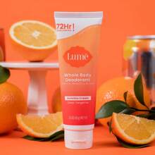 2 PCS  Whole Body Deodorant - Invisible Cream Tube - 72 Hour Odor Control - Aluminum Free, Baking Soda Free, Skin Safe - (Clean Tangerine)