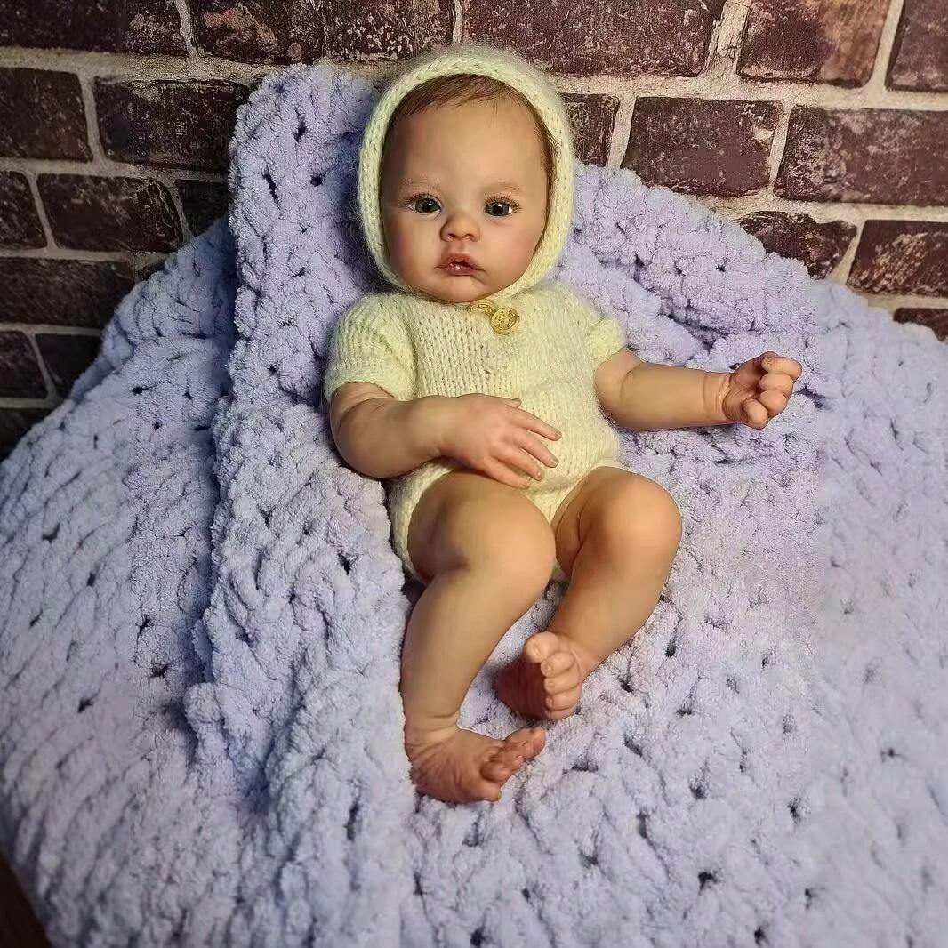 Lonian Reborn baby meisje pop 24 inch 60 cm pasgeboren meisje baby