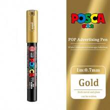 UNI PC-1M PC-3M Feutre Acrylique Marker Pen Poster Graffiti Marker Advertising Pen Waterproof Student Office Supplies Painting Art Pens Back To School