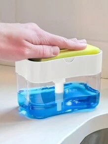 1/3 件装皂液器泵瓶，带海绵架，塑料液体皂液挤压容器，厨房洗碗皂液器，水槽配件，高效清洁工具 - 皂液器 - 查看 11