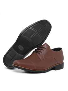 Men's Derby Lace-Up Dress Shoes - Cà phê nâu - Xem 1