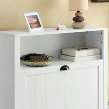 Haotian FSR87-W White Shoe Cabinet 2 Drawer Shoe Rack Storage Organizer Unit - Nhiều màu - Xem 6