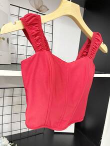 Cropped Suplex With Bulge - 紅色 - 查看 3