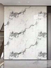 10/20PCS Marble Wall Panels Peel And Stick Backsplash Marble Look Tile, Ideal For: Kitchen Bathrooms Living Rooms Bedrooms Fireplace Shower Tile, Renovation Stickers Peel Wall Panels, Wall Paper, Wallpapers, Spring Decoration Items Refresh Your Home, Rama Decoration Stickers