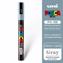 UNI PC-1M PC-3M Feutre Acrylique Marker Pen Poster Graffiti Marker Advertising Pen Waterproof Student Office Supplies Painting Art Pens Back To School