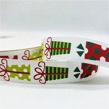 1pc 2yards 25mm Ruy băng trang trí Giáng sinh in Ruy băng Polyester Giáng sinh cho thiết kế thủ công - Chọn màu sắc - Xem 5