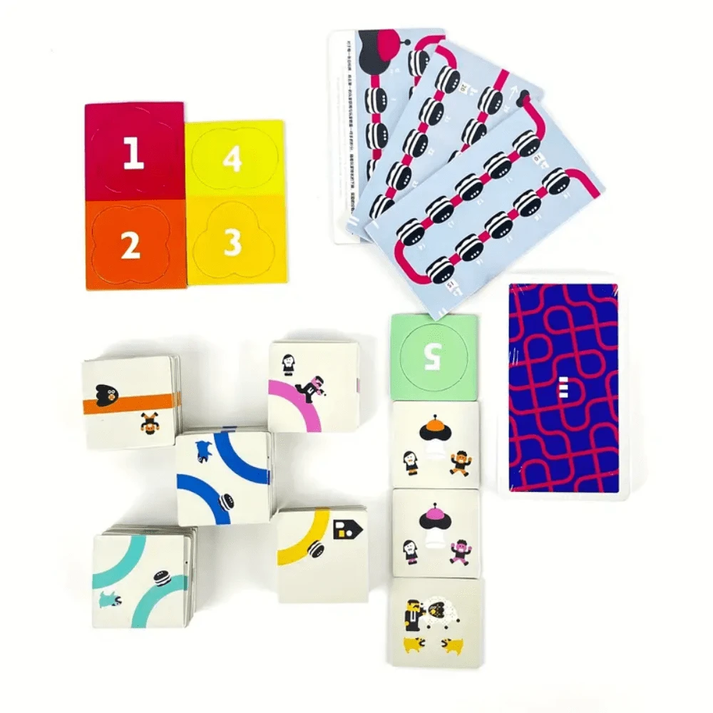 Nine Tiles Panic Competitive TileLaying Board Game, Cardboard