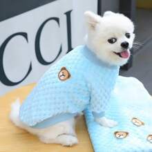 Pet Clothes Pineapple Grid Small Bear Vest