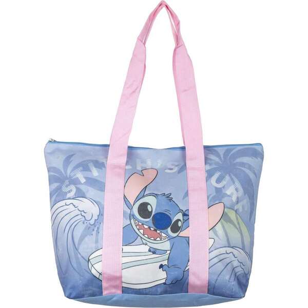 Lilo Y Stitch | Borsa da spiaggia Stitch con licenza ufficiale - Borsa da spiaggia in stile estivo, resistente all'acqua e spaziosa