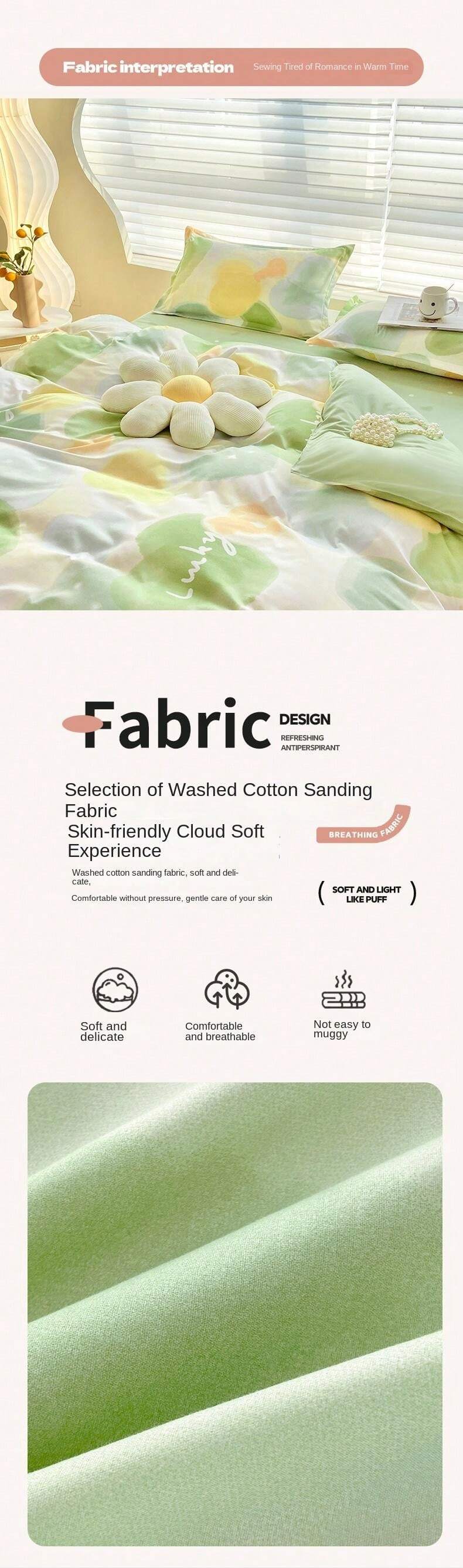 3pcs Kids/Toddler/Nursery/Dorm Double Deck Bed Bedding Set, Includes