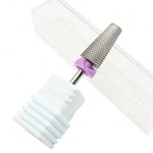 Easy Nail 1 pieza Fresa de carburo Máquina de manicura eléctrica profesional Broca de tungsteno Cabezal de lijado de uñas para eliminar acrílico, suministros de uñas, herramientas de uñas, herramientas de arte de uñas, de vuelta a la escuela, uñas, herramientas de uñas para uñas postizas - Gris - Ver 3