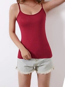 6pcs Solid Color Comfortable Camisole Tops - Multicolor - View 4