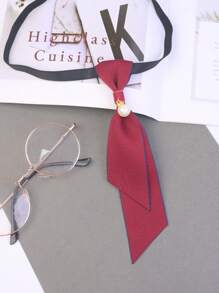 Un nœud papillon élégant et décontracté orné de perles, fait à la main, un accessoire pour le cou convenant aux cols de chemises et de costumes, et pouvant être assorti à des tenues de soirée et de bureau - Multicolore - Voir 10