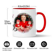 1件11盎司独家陶瓷杯，图片定制个性化马克杯早餐杯和牛奶咖啡杯，适合家庭和办公室，图片定制水杯，是圣诞节、情人节和生日礼物送给亲朋好友的最佳选择，适合家庭、办公室 - 自由選擇 - 查看 7