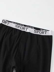 2pcs Men's Thermal Underwear Set, Fashion Casual Base Layer, Autumn/Winter - Black - View 6