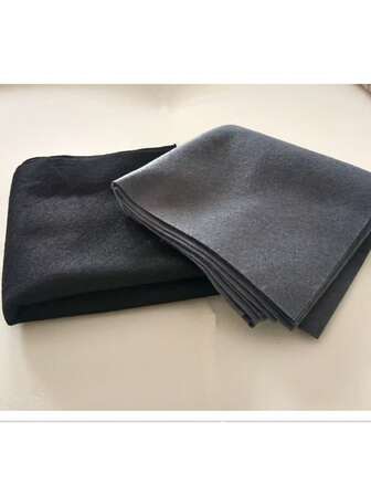 30cm X 30cm Microfiber Cloth, Glass Cleaning Cloth No Streak, Magic Wipe For Mirror Cleaning, Household Cleaning Cloths, Black & Gray