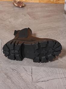 Vestido rojo para otoño/invierno 2025, botas negras de plataforma alta y delgadas de moda para mujer, adecuadas para todas las estaciones - Negro - Ver 9