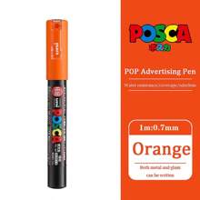 UNI PC-1M PC-3M Feutre Acrylique Marker Pen Poster Graffiti Marker Advertising Pen Waterproof Student Office Supplies Painting Art Pens Back To School