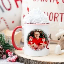 1件11盎司独家陶瓷杯，图片定制个性化马克杯早餐杯和牛奶咖啡杯，适合家庭和办公室，图片定制水杯，是圣诞节、情人节和生日礼物送给亲朋好友的最佳选择，适合家庭、办公室 - 自由選擇 - 查看 6