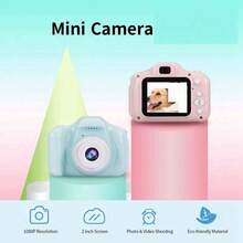 Cámara digital recargable con diseño de dibujos animados de 2 pulgadas, cámara digital mini juguete como regalo de Navidad - Azul - Ver 6