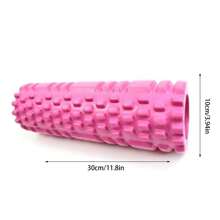 Rodillo de espuma para masaje de tejido profundo, rodillo de ejercicio de alta densidad y patentado para masaje muscular y liberación de puntos de gatillo miofasciales, rodillo de espalda para fitness, yoga y pilates - Multicolor - Ver 13