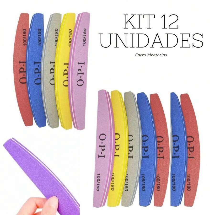 Kit 12 Buffer Colored Polishing Sandpaper 100/180 - Nhiều màu - Xem 1